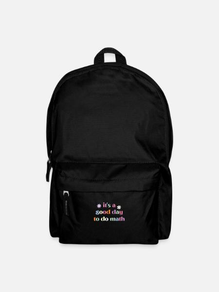Es ist ein guter Tag, um Mathe lustig zurück in die Schule zu machen - Rucksack - Schwarz