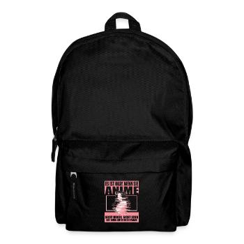 Es Ist Okay Wenn Sie Anime Nicht Mögen - Rucksack - Schwarz - Vorne