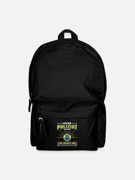 Polizei Polizist Polizisten Polizeibeamter - Rucksack - Schwarz