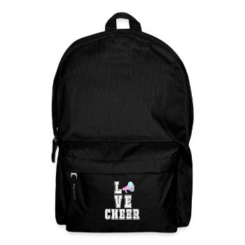 Liebes-Beifall Cheerleader-Mädchen-Megaphon - Rucksack - Schwarz - Vorne