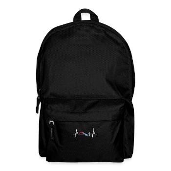 Herzschlag Design Kubanische Flagge Kuba - Rucksack - Schwarz - Vorne
