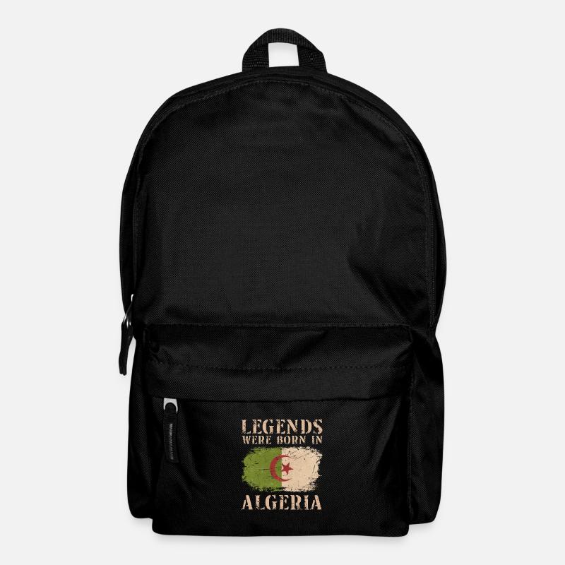 Vintage Design Algerian Flag - Backpack - black