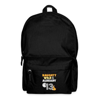 13 Jahre Geburtstag Junge Mädchen Fuchs - Rucksack - Schwarz - Vorne
