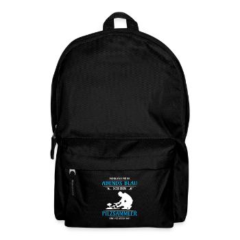 Morgens Müde Abends Blau Pilzsammler - Rucksack - Schwarz - Vorne