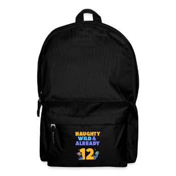 12 Jahre Geburtstag Junge Mädchen Fisch - Rucksack - Schwarz - Vorne
