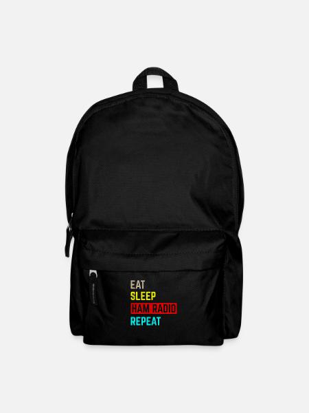 Eat sleep ham radio repeat - Rucksack - Schwarz