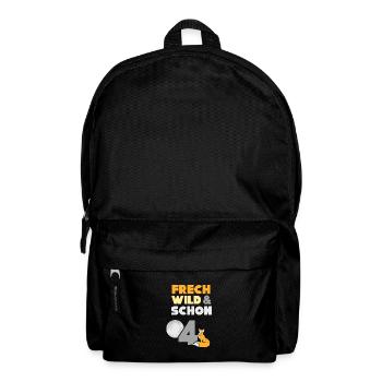 4 Jahre Geburtstag Junge Mädchen Fuchs - Rucksack - Schwarz - Vorne