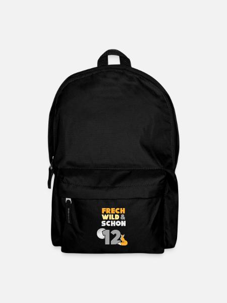 12 Jahre Geburtstag Junge Mädchen Fuchs - Rucksack - Schwarz