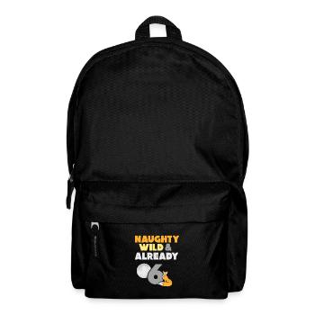 6 Jahre Geburtstag Junge Mädchen Fuchs - Rucksack - Schwarz - Vorne