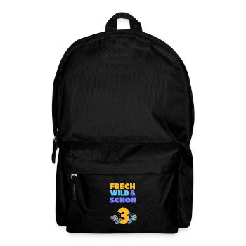 3 Jahre Geburtstag Junge Mädchen Fisch - Rucksack - Schwarz - Vorne
