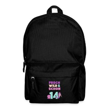 14 Jahre Geburtstag Junge Mädchen Meerjungfrau - Rucksack - Schwarz - Vorne