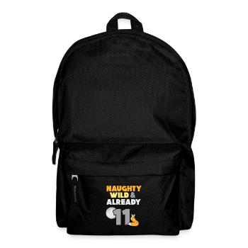 11 Jahre Geburtstag Junge Mädchen Fuchs - Rucksack - Schwarz - Vorne