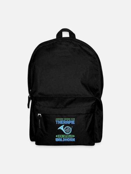 Waldhorn Waldhornspieler Hornist - Rucksack - Schwarz