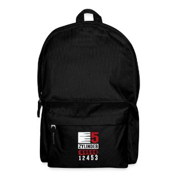 5 Zylinder 1 2 4 5 3 Tuner Tuning - Rucksack - Schwarz - Vorne