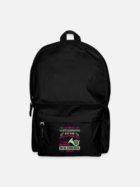 Waldhorn Waldhornspieler Hornist - Rucksack - Schwarz