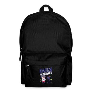 Baker Reporter Camera Microphone Girl Stars Quote - Backpack - black - Front