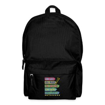 Klarinette Klarinettenspieler Klarinettist - Rucksack - Schwarz - Vorne