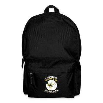 If You want me to listen to you - talk about Karat - Rucksack - Schwarz - Vorne