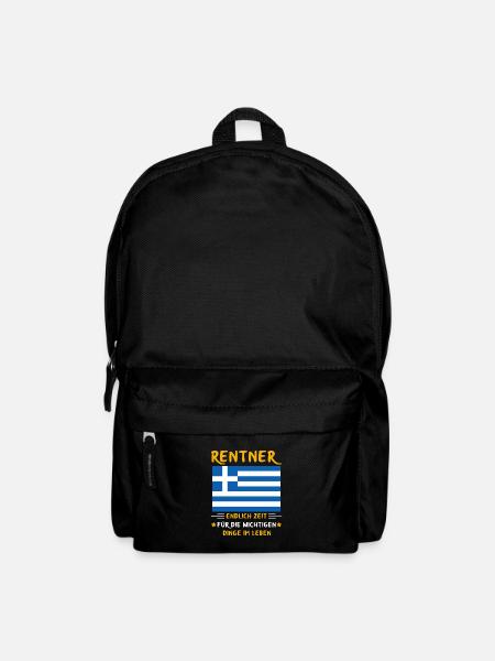 Rentner Rente Rentenbeginn Griechenland - Rucksack - Schwarz