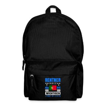 Rentner Rente Rentenbeginn Portugal - Rucksack - Schwarz - Vorne
