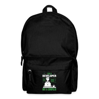 I'm a developer, not a Compiller programmer - Backpack - black - Front