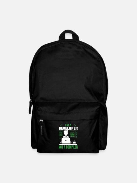 Ich Bin Entwickler, Kein Compiller -Programmierer - Rucksack - Schwarz