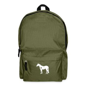 Horse Girl Gift Heart Animal préféré - Sac à dos - vert olive - Devant