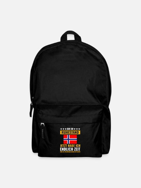 Rentner Rente Rentenbeginn Norwegen - Rucksack - Schwarz