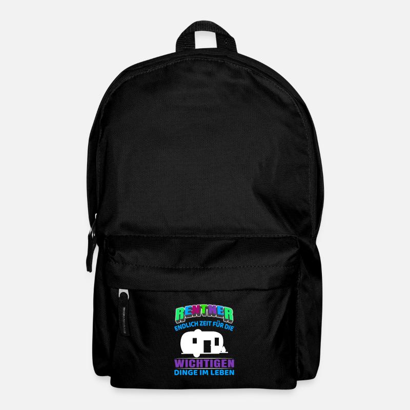 Rentner Rente Rentenbeginn Camping Camper - Rucksack - Schwarz