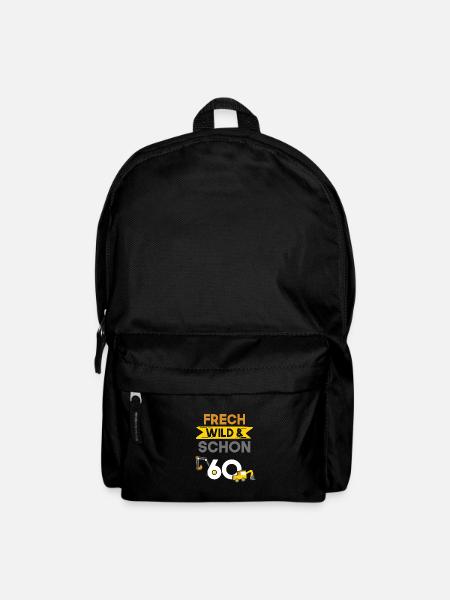 Geschenk 60 Jahre Geburtstag Bagger - Rucksack - Schwarz