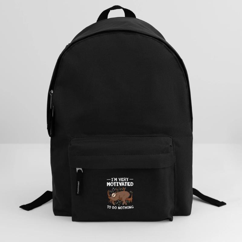 Funny Sloth Do Nothing Procrastination Sloth Backpack