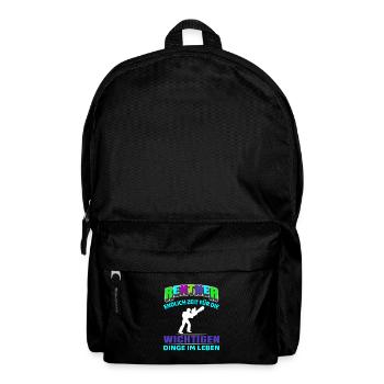 Pensioner Pension Start of Retirement Chainsaw Forestry Worker - Backpack - black - Front