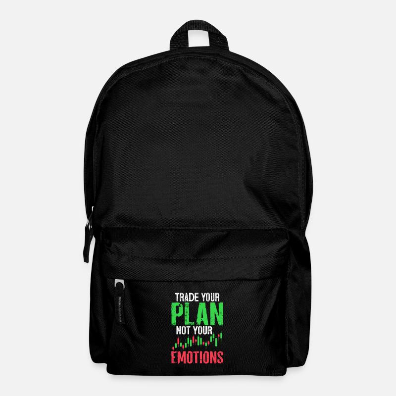 Handeln Sie Ihren Plan, nicht Ihre Emotionen lustig - Rucksack - Schwarz