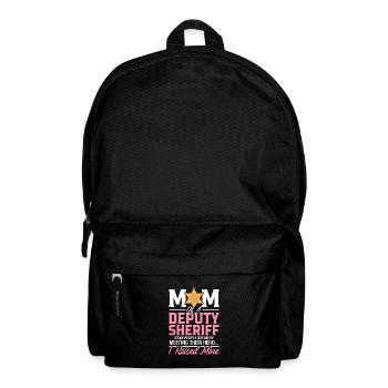Stellvertretender Sheriff Mutter Ersthelfer Stellvertretende Mutter - Rucksack - Schwarz - Vorne