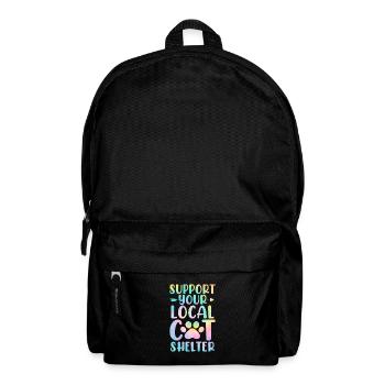 Soutenez votre refuge pour chat local Funny Tie Dye - Sac à dos - noir - Devant