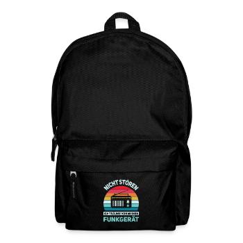 Amateurfunk Geschenke für Funker Funkamateur - Rucksack - Schwarz - Vorne