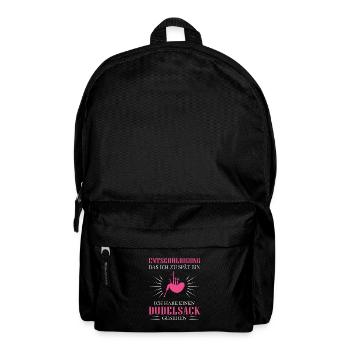 Dudelsackspieler Dudelsack Männer Geschenk - Rucksack - Schwarz - Vorne