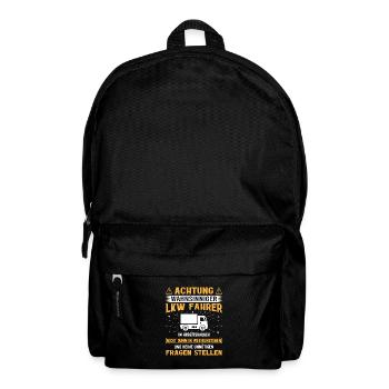 Lkw Fahrer Kraftfahrer LKW-Fahrer - Rucksack - Schwarz - Vorne