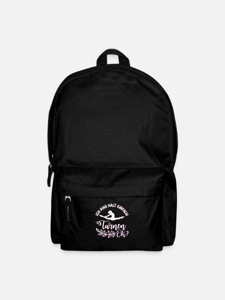 Turnen Mädchen Gymnastik Turnanzug Turnerin - Rucksack - Schwarz