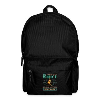 Ballerina Ballett mädchen - Rucksack - Schwarz - Vorne