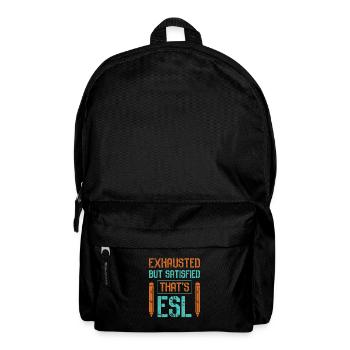 ESL-Lehrer ESL Unterricht - Rucksack - Schwarz - Vorne