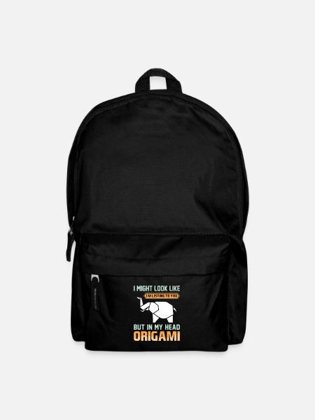 Origami japanische Papierfaltkunst - Rucksack - Schwarz