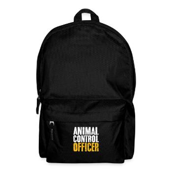 Animal Control Officer Funny Dog Shelter Animal - Backpack - black - Front