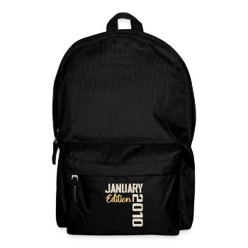 Cadeau D'anniversaire Nées En Janvier 2010 - 2010 - Sac à dos - noir - Devant