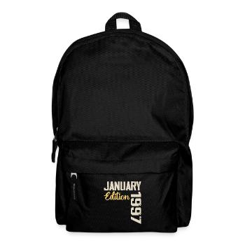 Geburtstagsgeschenk Jahrgang Januar 1997 - 1997 - Rucksack - Schwarz - Vorne