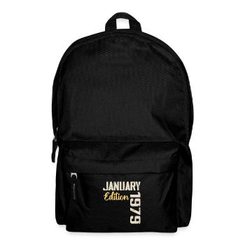 Geburtstagsgeschenk geboren im Januar 1979 - 1979 - Rucksack - Schwarz - Vorne