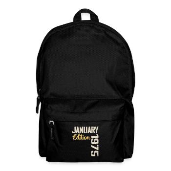 Geburtstagsgeschenk geboren im Januar 1975 - 1975 - Rucksack - Schwarz - Vorne