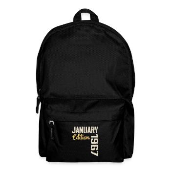 Geburtstagsgeschenk Geboren im Januar 1967 - 1967 - Rucksack - Schwarz - Vorne