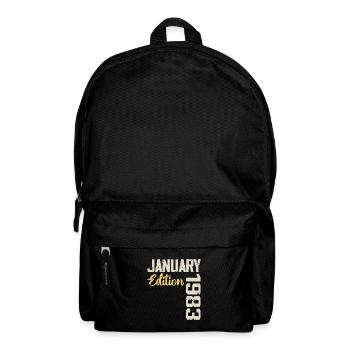 Cadeau D'anniversaire Nées En Janvier 1983 - 1983 - Sac à dos - noir - Devant