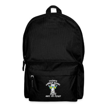 Früher war ich normal und heute habe ich Ziegen - Rucksack - Schwarz - Vorne